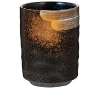 GRIRIW Taza de Té de Cerámica Multifunción Compacta Patrón Artesanal para Uso Diario en Hogar y Oficina Estilo Japonés