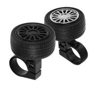 GRIRIW Timbre para Bicicleta Infantil Diseño de Dibujos Animados Sonido Potente y Resistente Compatible Bicicletas Patinetes y Triciclos Color Negro y Plata Accesorio Seguro