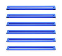 GRIRIW Tiras de Lectura Guiada para Dislexia, Regla Superpuesta Transparente Azul, 6 Piezas, Herramienta Portátil para Mejorar la Concentración y Comprensión Lectora en Aula y Hogar