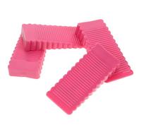 GRIRIW Topes de Puerta de Goma Antideslizantes 4 Piezas Tamaño Mediano Color Rosa para Sala de Estar, Cuñas Bloqueadoras Resistentes para Evitar Cierre por Viento y Proteger Paredes