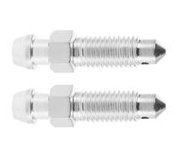 GRIRIW Válvula de Purga de Aire para Motos Cross Tornillo de Purga M7X1 Hierro Galvanizado 2 Piezas Mantenimiento Sistema de Frenos Automotor