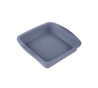 (Gris) 1 molde cuadrado de silicona antiadherente para hornear pasteles con molde de silicona