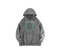 (Gris 3-XXL) Sudadera con capucha lavada con gráfico Three Days Grace, jersey informal de moda, 100