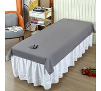 Gris,70x185cm/2.2x6ft,Cubierta De La Cama De Masaje, Cubierta De Mesa De Masaje De Belleza Cubierta De Belleza Mesas Impermeables Mesas De Protección Del Tratamiento