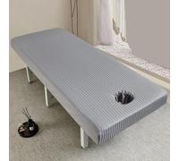 Gris,70x185cm/2.2x6ft,Sola De Cama De Masaje Con Orificio De La Cara,Mesa De Cubierta De Masaje Transpirable Cubierta Reutilizable De La Cama De La Cama De Belleza