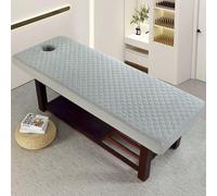 Gris,70x190cm/2.2x6.2ft,Funda De Cama De Belleza Sábanas Elásticas De La Mesa De Masaje Con Orificio Funda De Cama De Masaje Sábana De Masaje Lavable Todo Cerrado