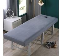 Gris,80x190cm/2.6x6.2ft,Sábana De Cama De Masaje Grande,Mesa De Masaje Con Orificio Para La Cara,Funda De Cama De Belleza Reutilizable,Cubierta De Cama De Belleza Envoltura