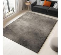 Gris Alfombras para sala de estar, lavables, antideslizantes 160 x 230 cm , dormitorio cocina pasillo salón oficina comedor alfombra de interior de pelo corto Medios Cine Sencillez Textura Alfombras