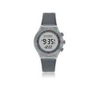 (Gris blanco) Reloj musulmán Azan para la oración con brújula Qibla Alarma Adhan Hijri Islámico Al Harameen