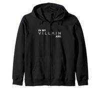 Gris Color In My Villain ARC Grey Graphic Sudadera con Capucha