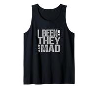 Gris Color They Mad I Been Me Gráfico Gris Camiseta sin Mangas