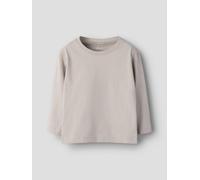 Gris Corte Regular Top De Manga Larga