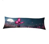 Gris Fundas Cojines Largos 60x180CM,Funda Almohada Terciopelo Premium,Súper Suaves y Cómodas,Antideslizante Funda Cojin Mariposa,Decorativa para Sofá Cama Decoración Hogar,Regalos para Mujeres Z-999