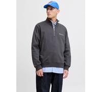 Gris Hombres Cotton/In/Conversion/Cotton/Recycled/Polyester Sudadera Con Media Cremallera XS EU