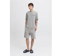 Gris Hombres Cotton Paquete De 2 Conjunto De Ropa De Descanso Liso M EU