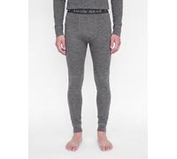 Gris Hombres Merino/Wool Esquí - Lana Merina Calzoncillos Largos Corte Slim M EU