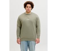 Gris Hombres Organic/Cotton/Organic/Cotton/Recycled/Polyester Plus Size Sudadera Estampado EU3XL US1XL EU