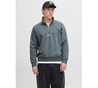 Gris Hombres Organic/Cotton/Organic/Cotton/Recycled/Polyester Sudadera Con Media Cremallera Estampado XXL EU