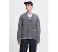 Gris Hombres Organic/Cotton/Recycled/Polyester/Acrylic/Elastane Cárdigan De Punto XXL EU