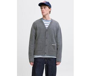 Gris Hombres Organic/Cotton/Recycled/Polyester/Acrylic/Elastane Cárdigan De Punto XXL EU