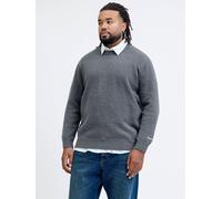 Gris Hombres Organic/Cotton/Recycled/Polyester/Acrylic/Elastane Plus Size Jersey De Punto EU3XL US1XL EU