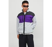 Gris Hombres Polyester Chaqueta De Tela Polar M EU