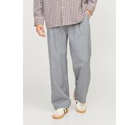 Gris Hombres Polyester Pantalones Clásicos Corte Wide Leg 29/30 EU