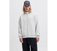 Gris Hombres Polyester/Viscose/Elastane Sudadera Con Cremallera S EU