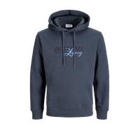Gris Hombres Recycled/Polyester/Cotton Plus Size Sudadera Con Capucha EU7XL US5XL EU