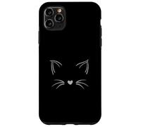 Gris Invisible Cara De Gato Monocromo Gráfico Carcasa para iPhone 11 Pro MAX