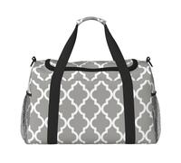 Gris marroquí,Bolsas Deportivas, Bolsos de Viaje Deportivos Cruzados de Mano, Bolsas de Viaje de Gran Capacidad para Mujeres y Hombres.