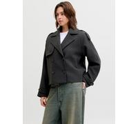 Gris Mujeres Outer/Polyester/Recycled/Wool/Acrylic/Viscose/Nylon/Sleeve/Polyester/Recycled/Wool/Acrylic/Viscose/Nylon/Lining/Polyester Jxelle Gabardina L EU