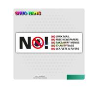 (Gris oscuro - 10 cm) No se permiten llamadas en frío, vendedores, pegatinas para puerta de entrada,