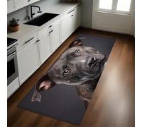 Gris Oscuro Alfombras Antideslizantes y Felpudos de Cocina Sabuesos de Animales 50 x 80 cm Antifatiga Duraderas y Lavables para Cocina y Comedor