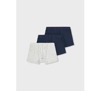 NAME IT Nkmtights 3P Noos Pantis, Grey Melange/Pack:w/ 2xDark Sapphire, 116 para Niños