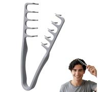 Gris Peine Quad,Peine Texturizado,Herramienta Para Dar Volumen A Las Raíces,Texturizador,para Peluquería y Peluquería