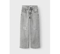Gris Pernera Ancha Jeans
