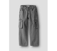 Gris Perneras Rectas Jeans