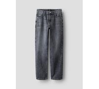 Gris Perneras Rectas Jeans