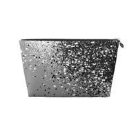 Gris Plata Brillante, Bolsa de artículos de tocador Bolsa de Maquillaje Bolsa de cosméticos Bolsa de artículos de tocador de Viaje portátil
