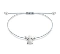 Gris Pulsera Ángel de la Guarda, Ajustable Pulsera de Ángeles, Pulseras de Ángel de la Guarda, Pulseras con Ángeles Regalo para Niñas y Mujeres Bautizo, Comunión, Confirmación, Escolarización