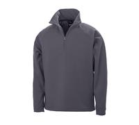 Gris Rojo Azul o Negro Cuarto Cremallera Cuello Elástico Fit Capa Media Micro De