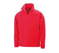 Gris Rojo Azul o Negro Cuarto Cremallera Cuello Elástico Fit Capa Media Micro De