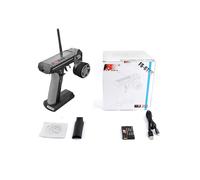 (gris sin receptor) Flysky FS-GT3C original, sistema digital AFHDS de 2,4 GHz y 3 canales con salto