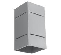 Gris Wandleuchte Aluminio Anguloso H: 20cm Up Down Moderno G9 Aplique Piso Arria