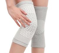 (gris, XL-1 PAR) Rodillera autocalentable de ajenjo con medicina china, rodillera cálida para aliviar