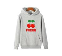 (gris-XS (antiguo)) Sudadera con capucha y gráfico clásico de Pacha Ibiza House Cool Dance Space Privilege