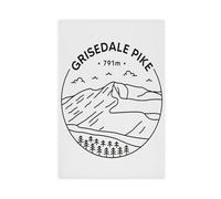 Grisedale Pike Cumbria Lake District - Póster en lienzo para decoración de dormitorio, oficina, habitación, regalo, 40 x 60 cm