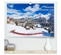 Grisons Engadine 2026 / UK-Version (High Quality Premium Wall Calendar 2026 DIN A2 landscape),CALVENDO 12 Month Wall Calendar: 13 fascinating photographs of Grisons and the Engadine