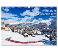 Grisons Engadine 2026 / UK-Version (Wall Calendar 2026 DIN A3 landscape), CALVENDO 12 Month Wall Calendar: 13 fascinating photographs of Grisons and the Engadine